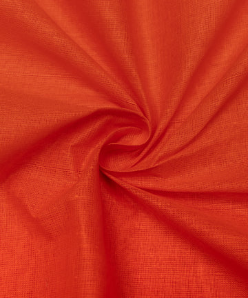 Dark Orange Colour Plain Cotton Lining Fabric